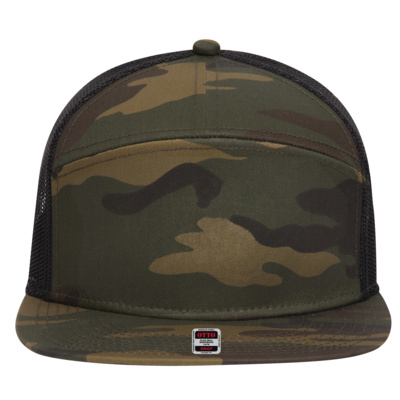 OTTO CAP 7 Panel Mesh Back Trucker Snapback Hat Thumbnail